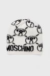 Шапка з домішкою вовни Moschino колір білий (2564660)