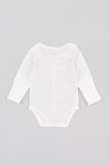 Дитяче бавовняне боді zippy колір білий (3609388)