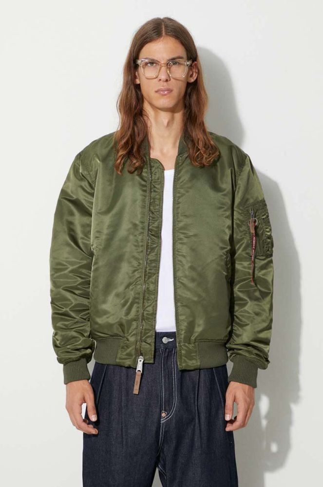 Куртка-бомбер Alpha Industries MA-1 VF 59 чоловіча колір зелений перехідна