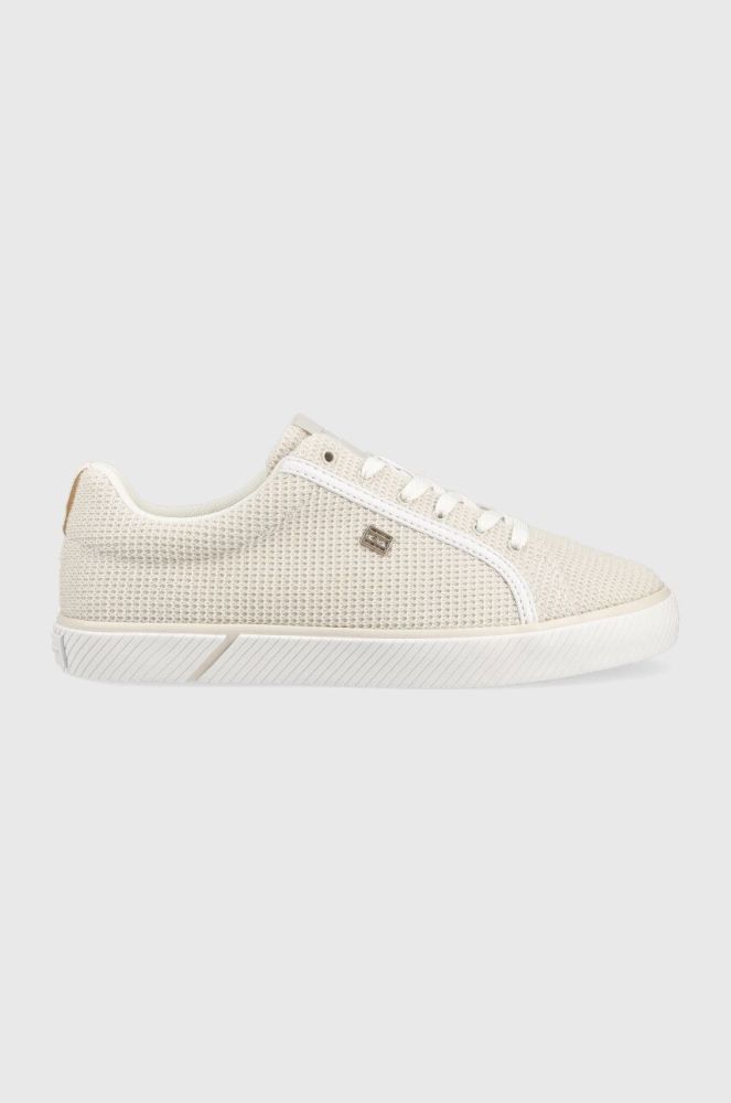 Кеди Tommy Hilfiger ESSENTIAL VULC MESH жіночі колір бежевий FW0FW07299