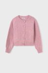 Дитячий кардиган з домішкою вовни Mayoral колір рожевий легкий (3411675)