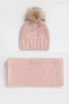 Шапка і снуд Answear Lab колір рожевий (2655214)